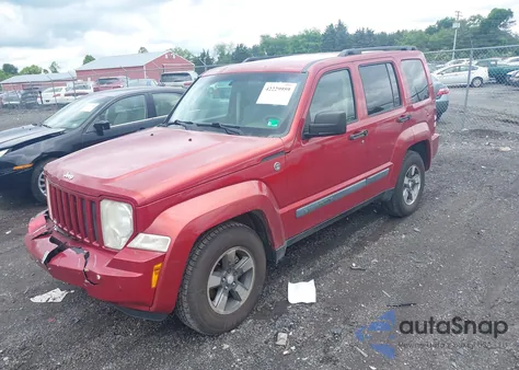2008 Jeep Liberty Sport из США, поврежденный, VIN 1J8GN28K08W164044